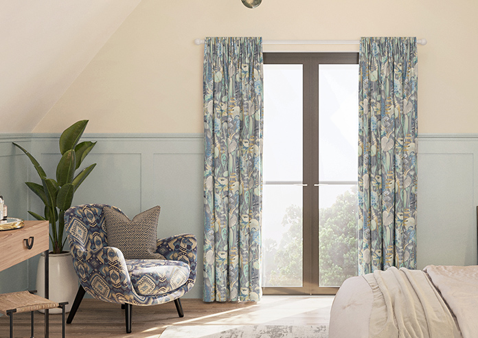 Zebedee, Teal - Made to Measure Curtains - Image 3
